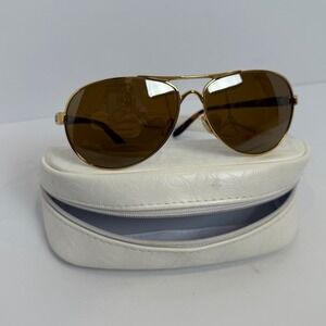 Oakley Feedback OO407904 Aviator Sunglasses Gold Brown Lens Tortoise Arms